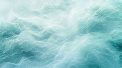 Poster - Abstract Blue and White Wavy Background