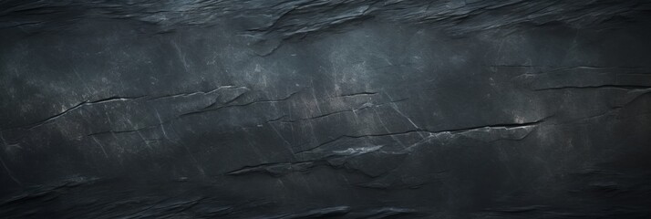 Wall Mural - Texture of a black gray old scratched slate and stone with space for text