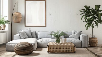Wall Mural - Cozy Living Room Interior Design