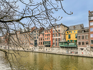 Wall Mural - Cultural Heritage Explored: Journeying through Namur Timeless Street Scenes