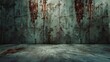 © irawan - A grungy wall with splatters and stains, like blood paint