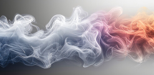 Poster - Abstract background with swirling smoke patterns. Generative AI.