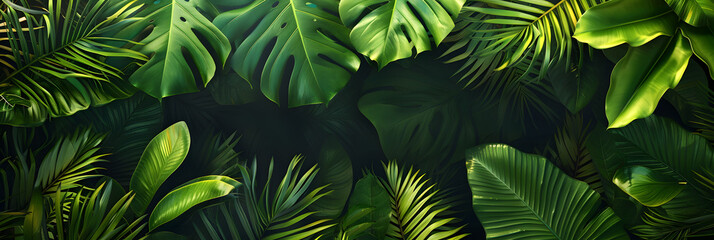 Tropical Leaves Background