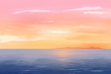 Wall Mural - sunset ocean backgrounds outdoors horizon.