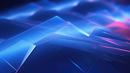 Wall Mural - abstract digital background like mountain landscape, futuristic technology wave., generative ai