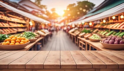 Fresh Produce at a Bustling Market