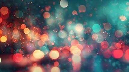 Wall Mural - background of blurred lights