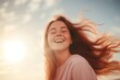 © Rawpixel.com - Young chubby woman laughing outdoors smile.