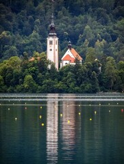 Canvas Print - lake bled slovenia