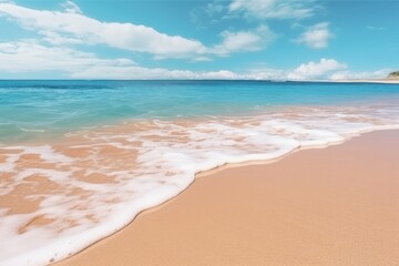 Poster - Beach ocean sea sky.