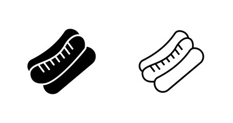 Sticker - Hot Dog Vector Icon