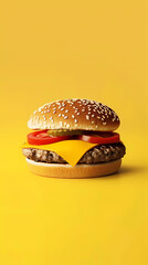 Wall Mural - hamburger, product photography