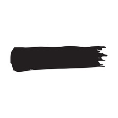 Fototapete - Black brush stroke and texture. grunge vector abstract background. black grunge