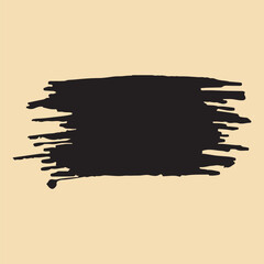 Fototapete - Artistic black brush strokes of paint. brush stroke vector design, black brush vector illustration