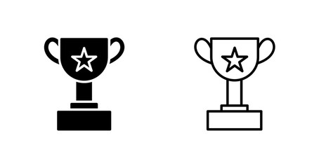 trophy vector icon