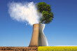 © appledesign - factory chimney, nuclear pollution and climate change