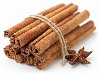 Wall Mural - Bundle of Cinnamon Sticks Tied with Twine