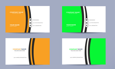 This is a corporate business card. Clean & Eye-catchy professional work. This Business card designed for a corporate company and suitable for all businesses industry. You can easily edit and customize