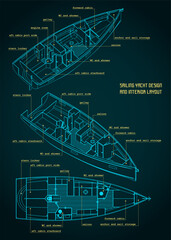 Sailing yacht design and interior layout