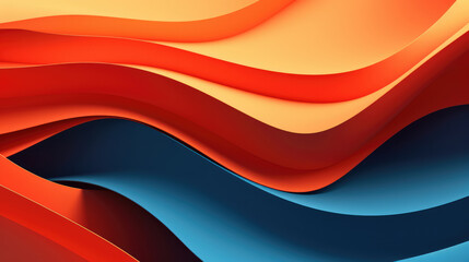 Wall Mural - Abstract background with some wave lines., generative ai