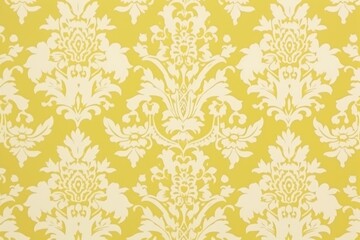 1960s vintage wallpaper yellow damask pattern art backgrounds.