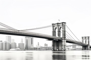 Wall Mural - New york bridge landmark brooklyn bridge.