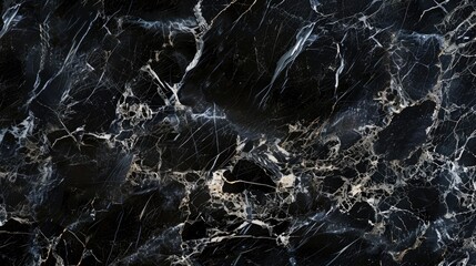 Sticker - Black stone marble and texture with a black background create a consistent pattern