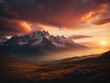 © shrinay - Dramatic sunset sky over mountains