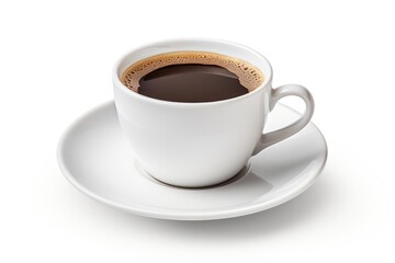 Poster - Coffee cup of americano saucer drink mug.