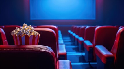 Wall Mural - Popcorn in the Movie Theater