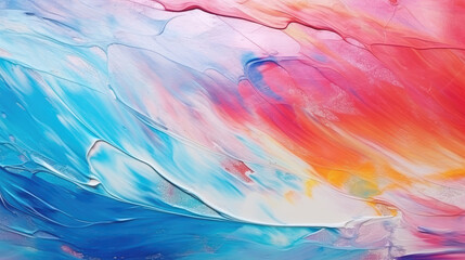 Wall Mural - Abstract background of colorful acrylic paint., generative ai