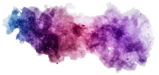 Wall Mural - blue, purple and pink galaxy isolated on transparent background. cosmos space or universe astronomy 