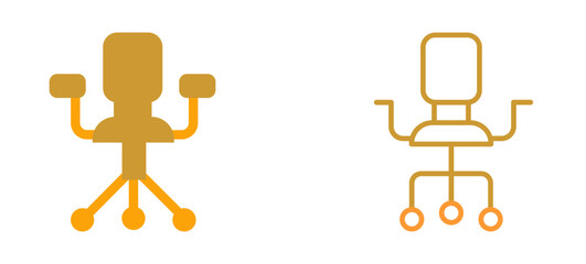 Poster - Office Chair I Vector Icon