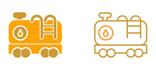 Sticker - Tank Wagon Vector Icon