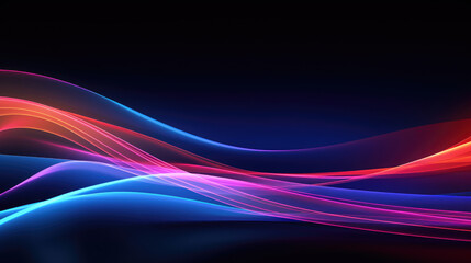 Wall Mural - Abstract technology fiber optic background. Computer digital drawing., generative ai