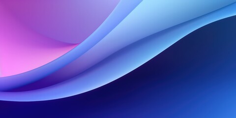 Wall Mural - Gradient color abstract background with smooth wavy shapes
