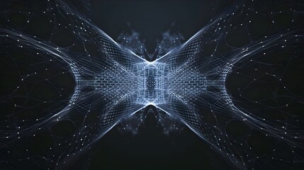 technological revulation . Abstract wireframe vector illustration