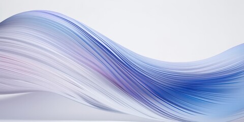 Wall Mural - Abstract Blue and White Wave