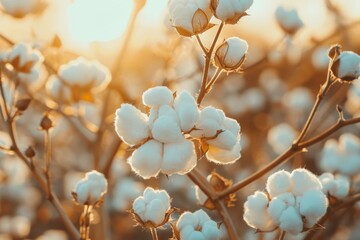 Poster - Cotton Field at Sunset