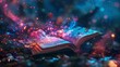 © Tida - Magic Book - A book with magical glow and sparkles in a dark background, it seems to have its own life. - A book with magical glow and sparkles in a dark background, it seems to have its own life.