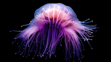 Poster - Purple and Pink Jellyfish Illustration