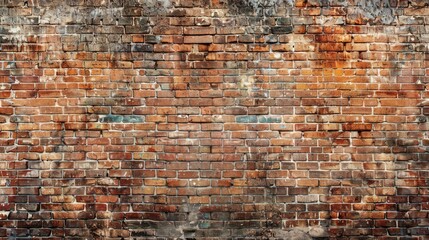 Canvas Print - Vintage brick wall with empty space