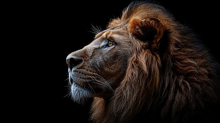 Canvas Print - Majestic Lion Portrait