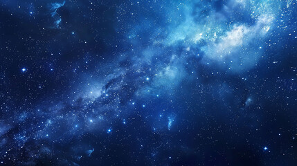 Wall Mural - milky way galaxy and starfiled on night sky background