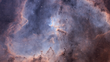 Wall Mural - deep space astrophotography using a telescope