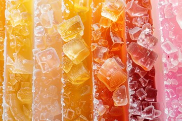 Wall Mural - abstract colorful crystallized texture background