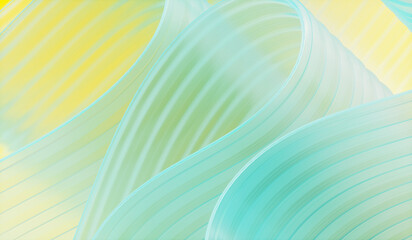 Poster - 3d rendering of abstract layered crystal glass background.