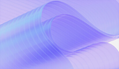 Poster - 3d rendering of abstract layered crystal glass background.