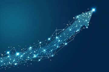 Wall Mural - digital graph arrow displays business development