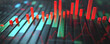 © AI_images_for_people - A bold bar chart with green bars rising sharply and red bars dropping steeply, representing stock market changes, set against a dark gray background.